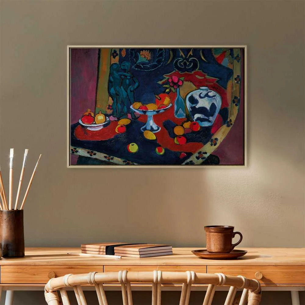Artgeist Paveikslas - Henri Matisse – Still Life with Fruit and Bronze Statuette