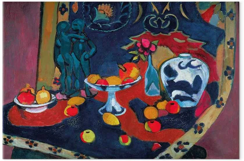 Artgeist Paveikslas - Henri Matisse – Still Life with Fruit and Bronze Statuette