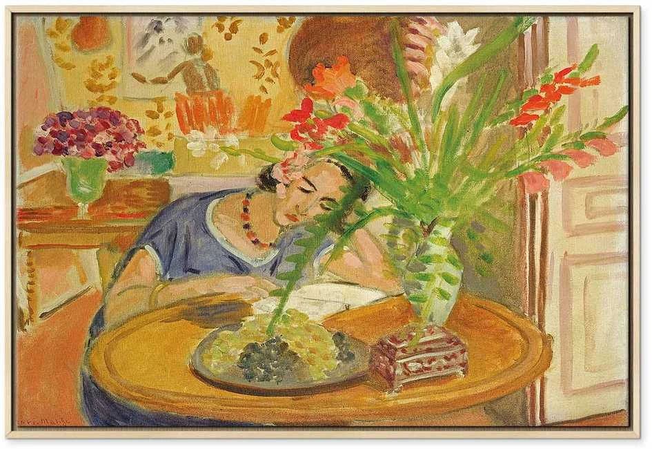 Artgeist Paveikslas - Henri Matisse – Woman with Gladioli
