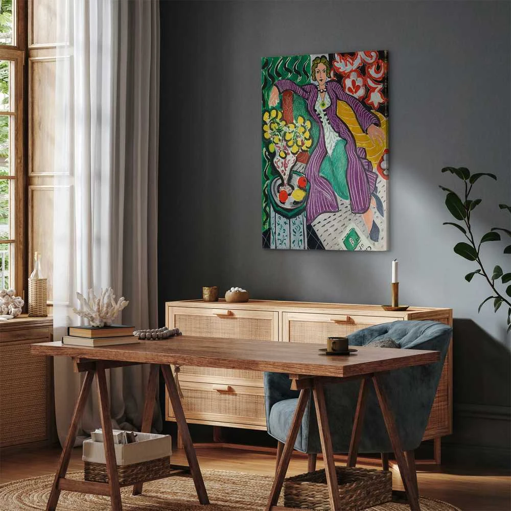 Artgeist Paveikslas - Henri Matisse – Woman in a Violetinė Coat
