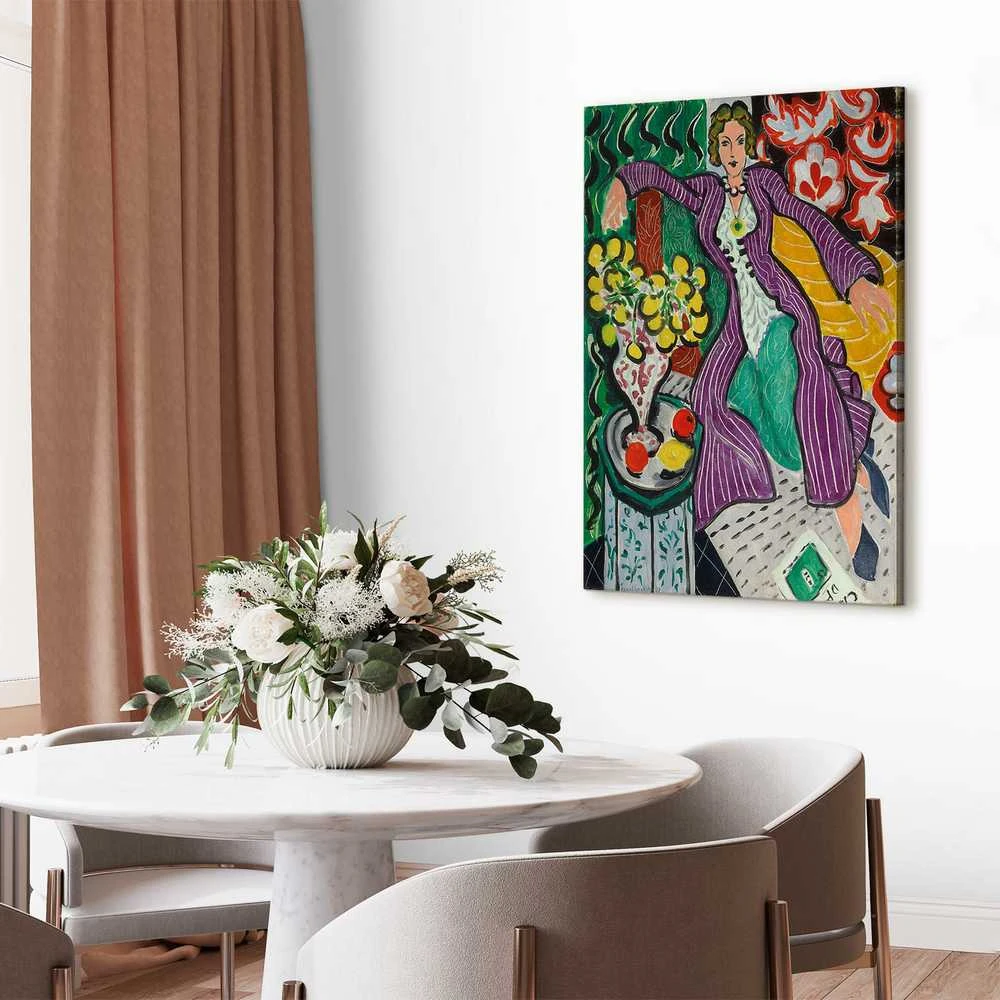 Artgeist Paveikslas - Henri Matisse – Woman in a Violetinė Coat