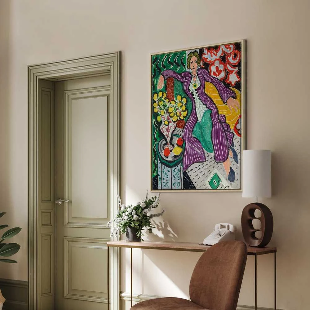 Artgeist Paveikslas - Henri Matisse – Woman in a Violetinė Coat