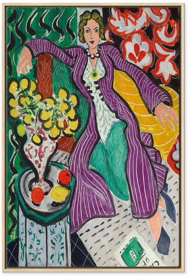 Artgeist Paveikslas - Henri Matisse – Woman in a Violetinė Coat