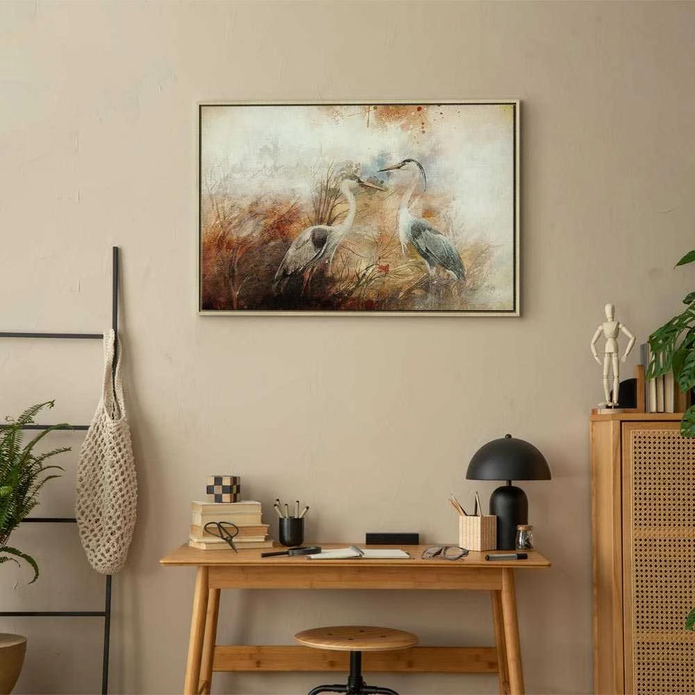 Artgeist Paveikslas - Herons on the Hunt (1 Part) Wide