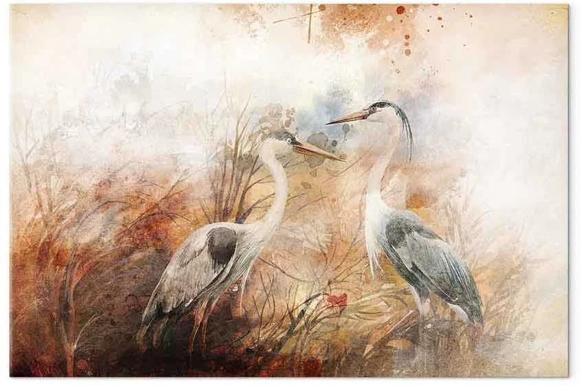 Artgeist Paveikslas - Herons on the Hunt (1 Part) Wide