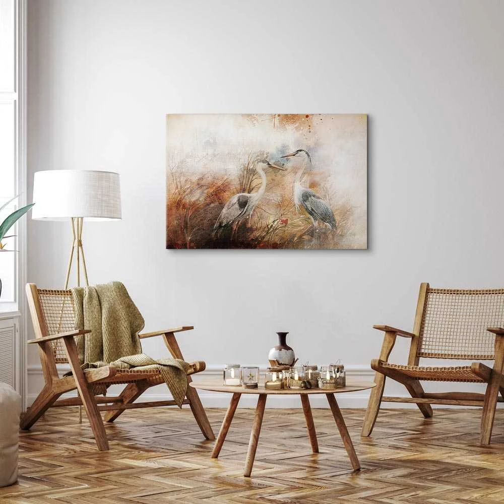 Artgeist Paveikslas - Herons on the Hunt (1 Part) Wide