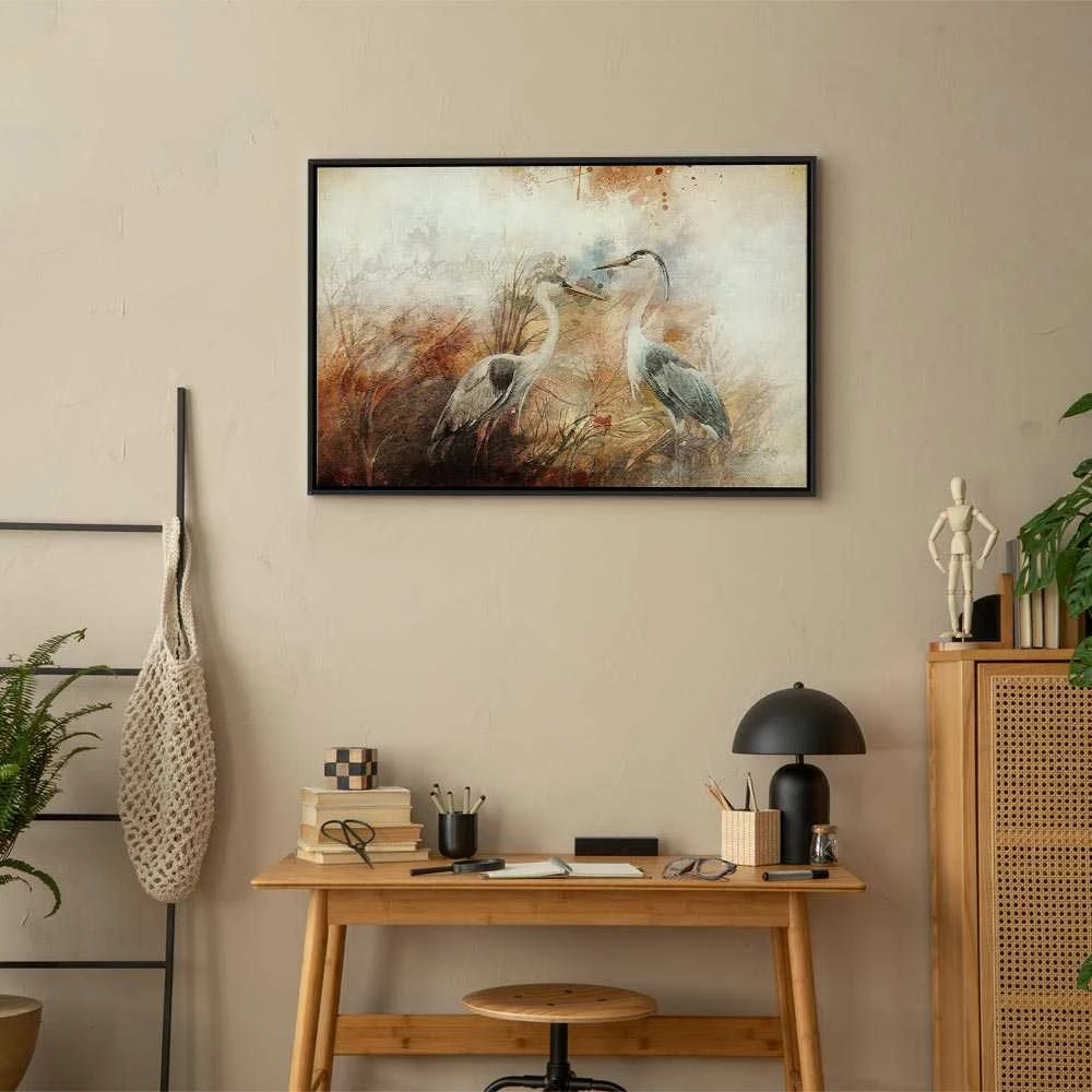 Artgeist Paveikslas - Herons on the Hunt (1 Part) Wide