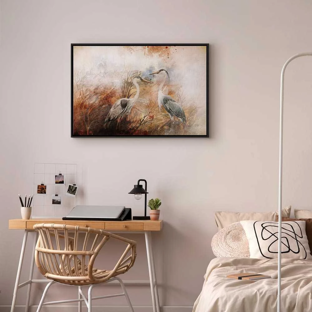 Artgeist Paveikslas - Herons on the Hunt (1 Part) Wide