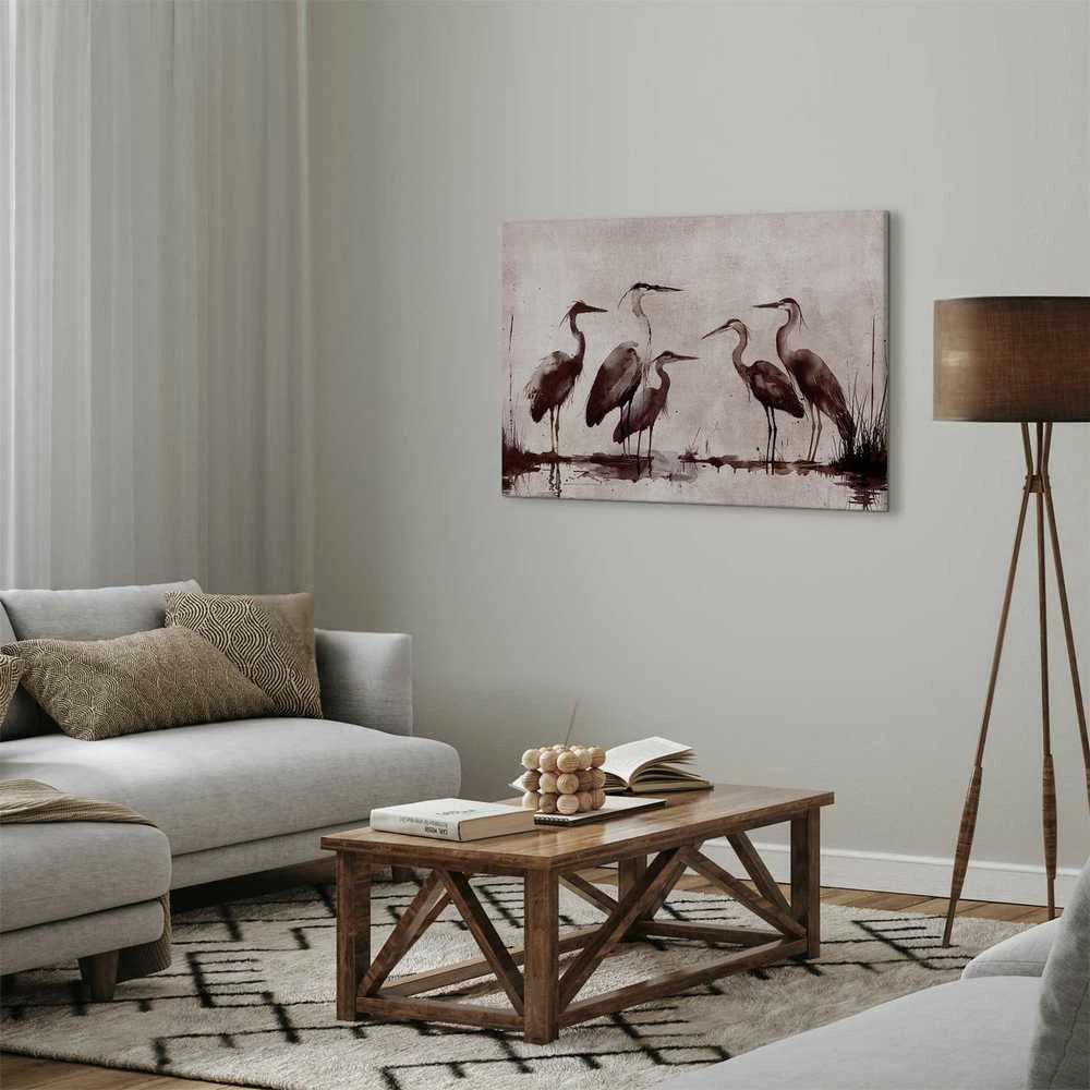 Artgeist Paveikslas - Herons painted with ink