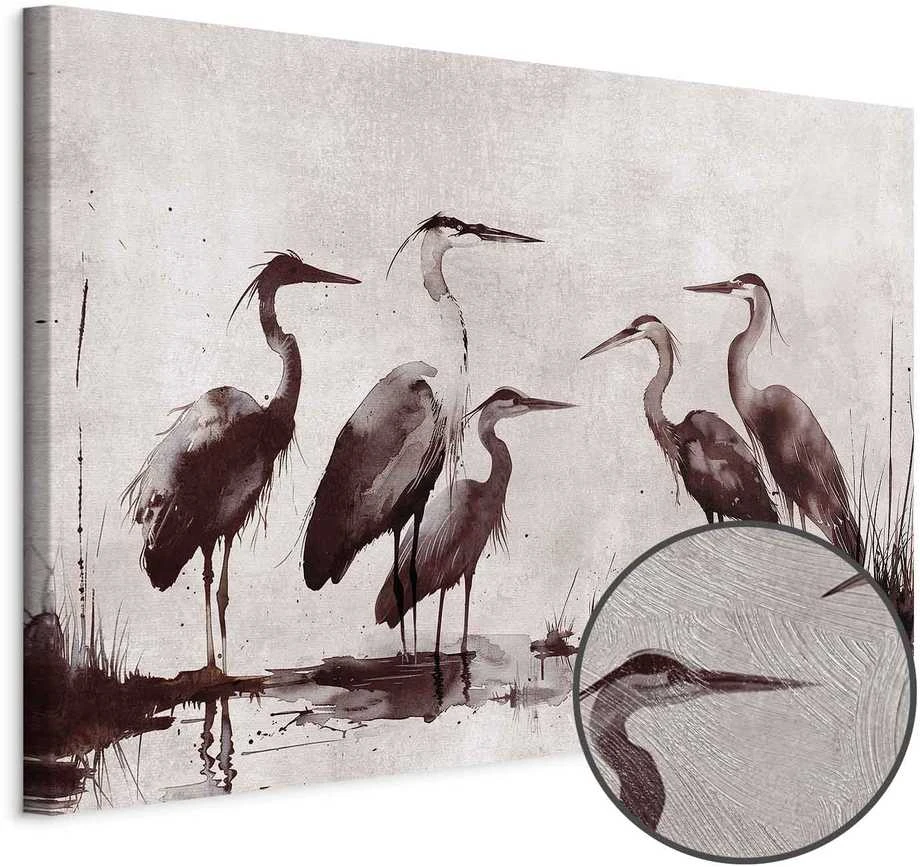 Artgeist Paveikslas - Herons painted with ink