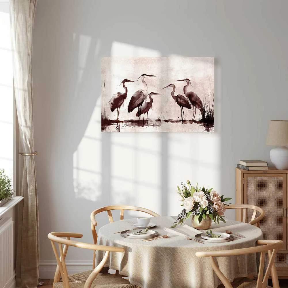 Artgeist Paveikslas - Herons painted with ink