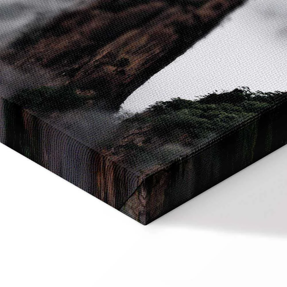 Artgeist Paveikslas - High Mountains in Mist (1-part) - Landscape of Clouds Amid Rocks