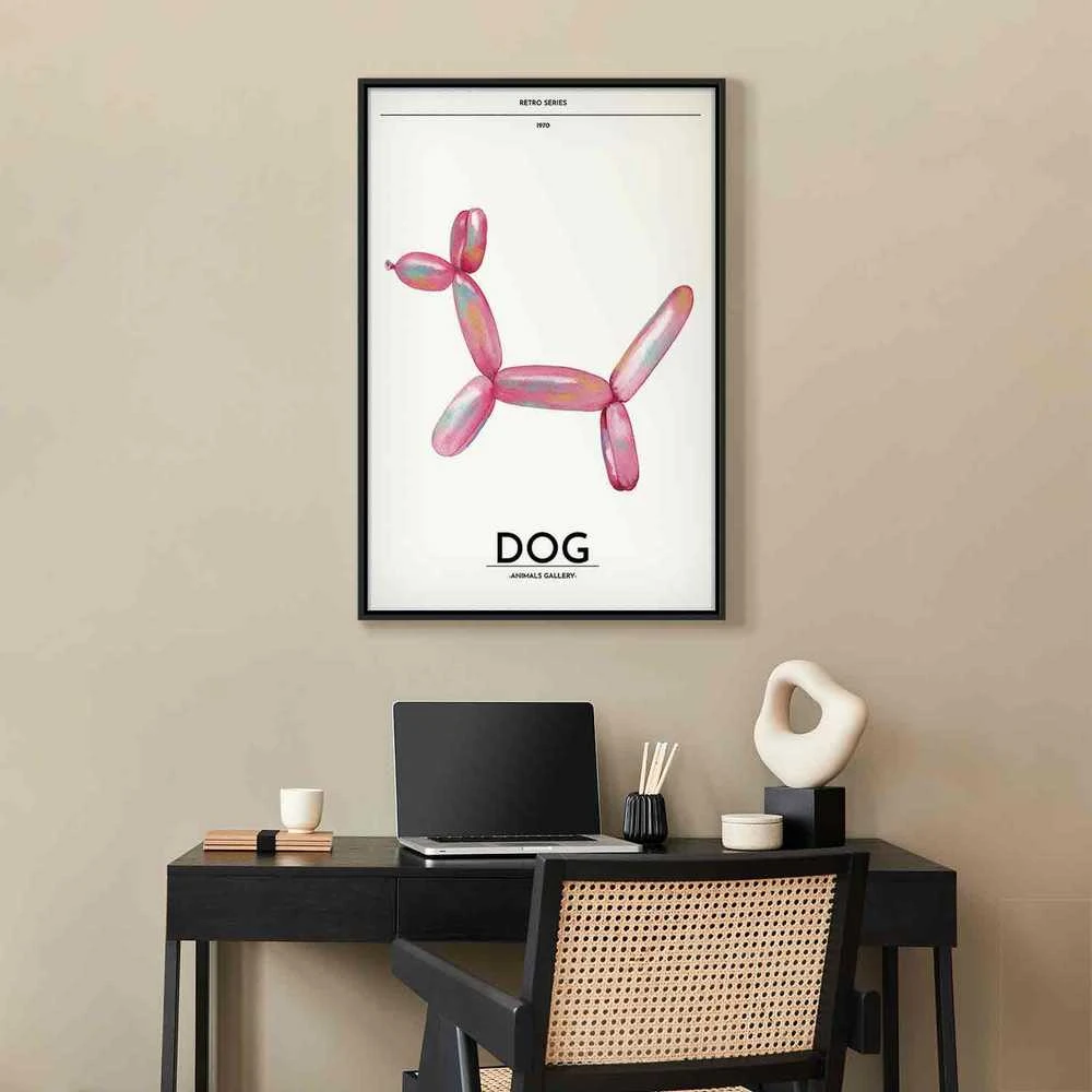 Artgeist Paveikslas - Holo-Dog - Colorful Dog in Retro Style