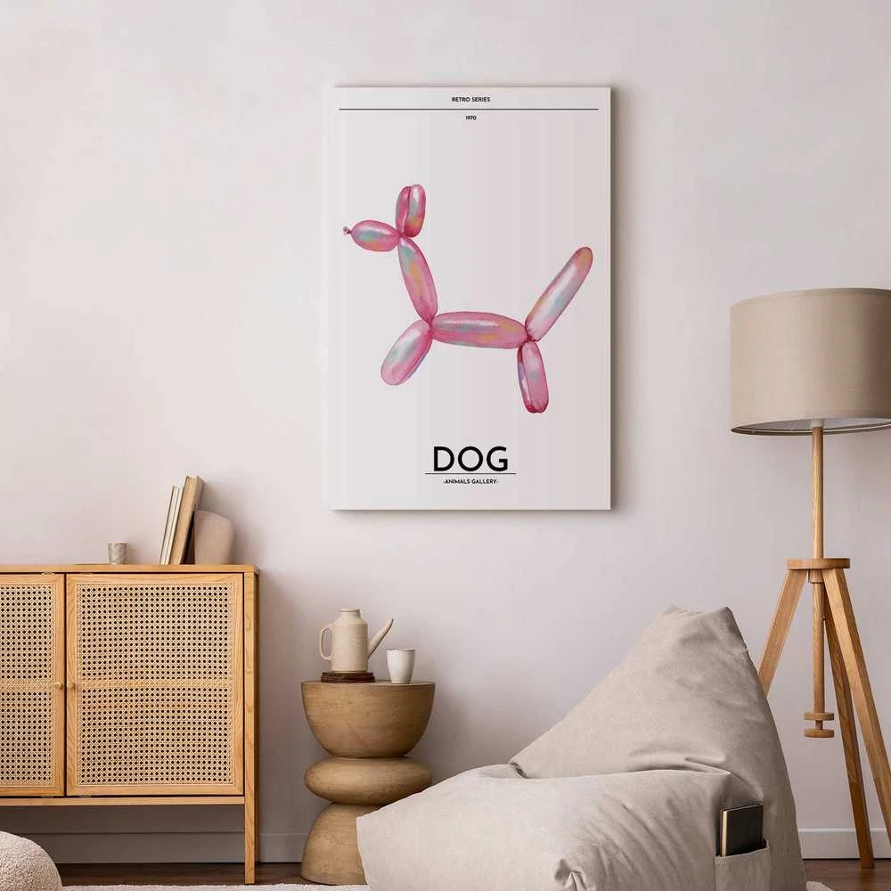 Artgeist Paveikslas - Holo-Dog - Colorful Dog in Retro Style