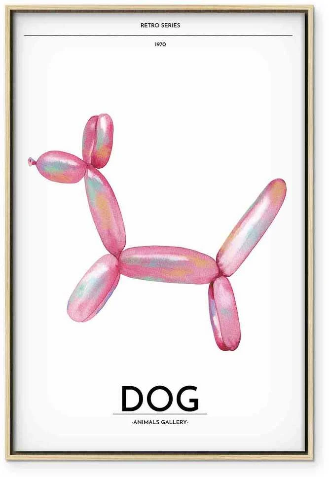 Artgeist Paveikslas - Holo-Dog - Colorful Dog in Retro Style