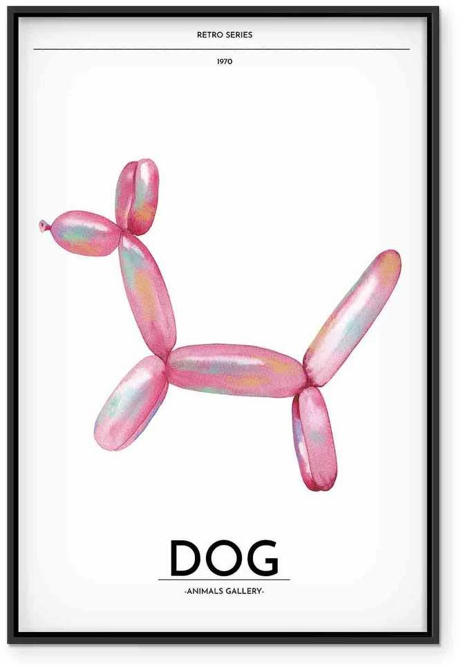 Artgeist Paveikslas - Holo-Dog - Colorful Dog in Retro Style