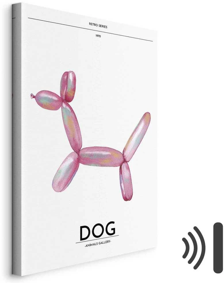 Artgeist Paveikslas - Holo-Dog - Colorful Dog in Retro Style