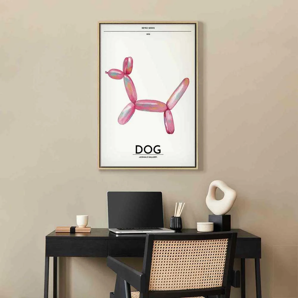 Artgeist Paveikslas - Holo-Dog - Colorful Dog in Retro Style