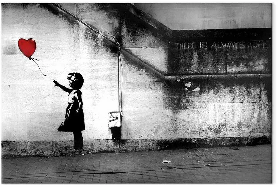 Artgeist Paveikslas - hope (Banksy)
