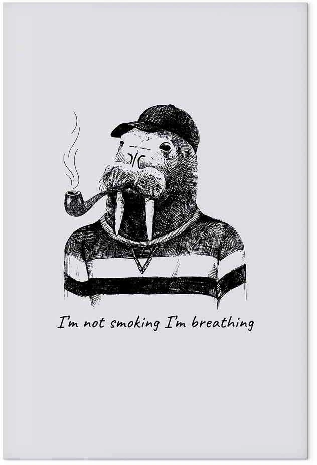 Artgeist Paveikslas - I'm Not Smoking. I'm Breathing (1 Part) Vertical