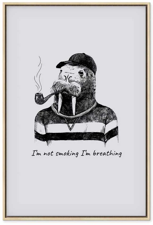 Artgeist Paveikslas - I'm Not Smoking. I'm Breathing (1 Part) Vertical