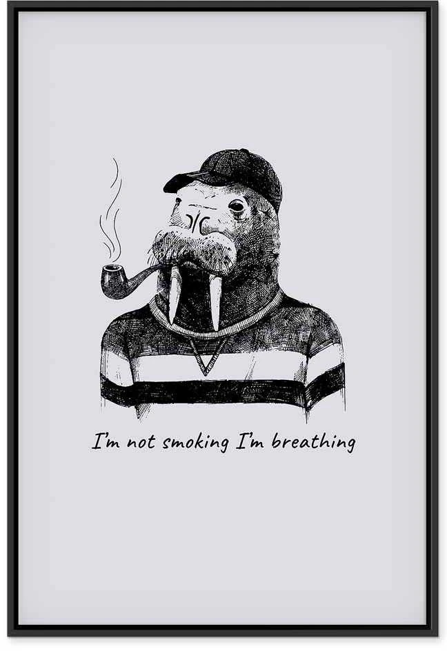 Artgeist Paveikslas - I'm Not Smoking. I'm Breathing (1 Part) Vertical