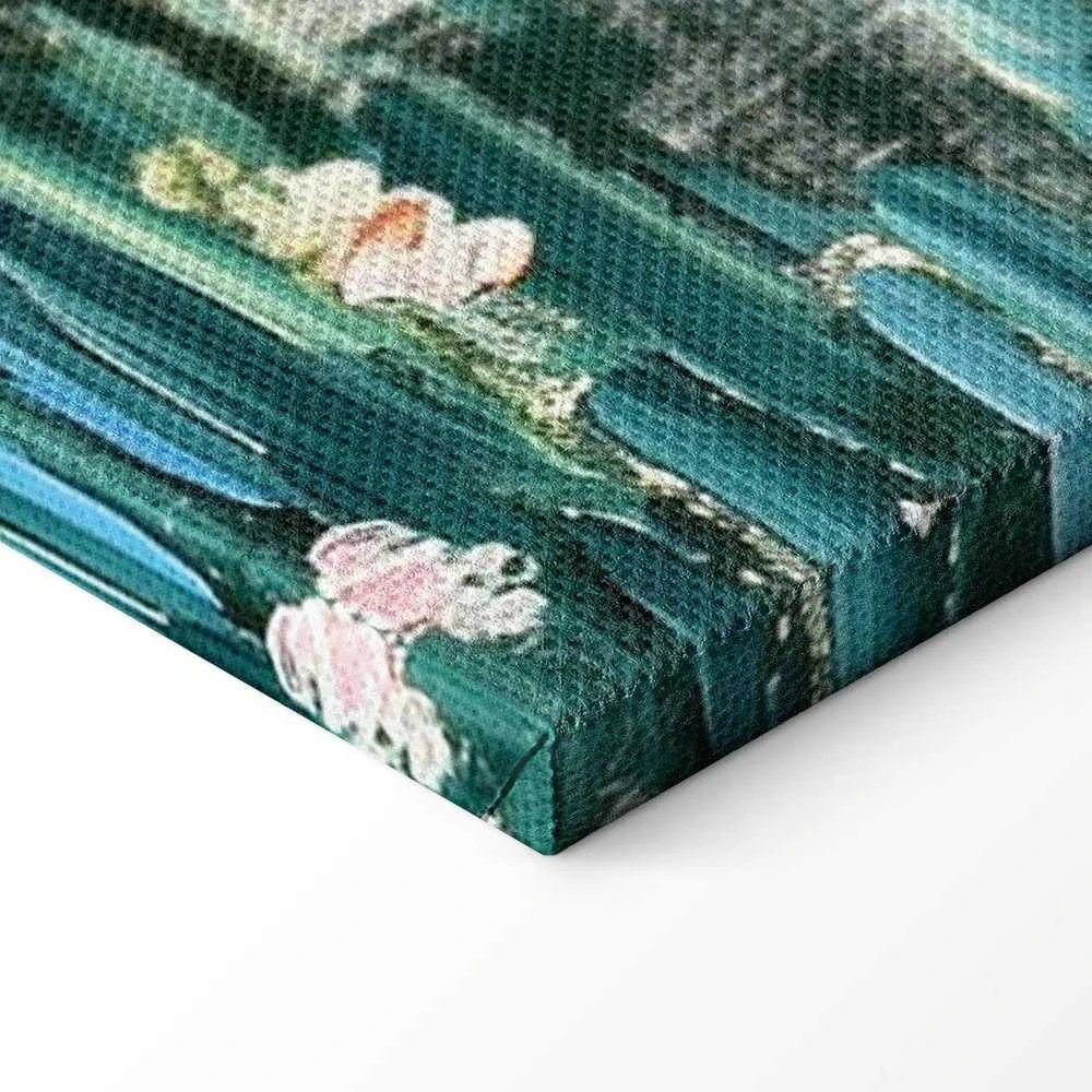 Artgeist Paveikslas - Impressionist bridge - painting of a bridge against a picturesque background