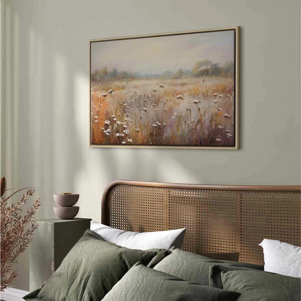 Artgeist Paveikslas - Impressionist meadow – field landscape in a pastel colour palette