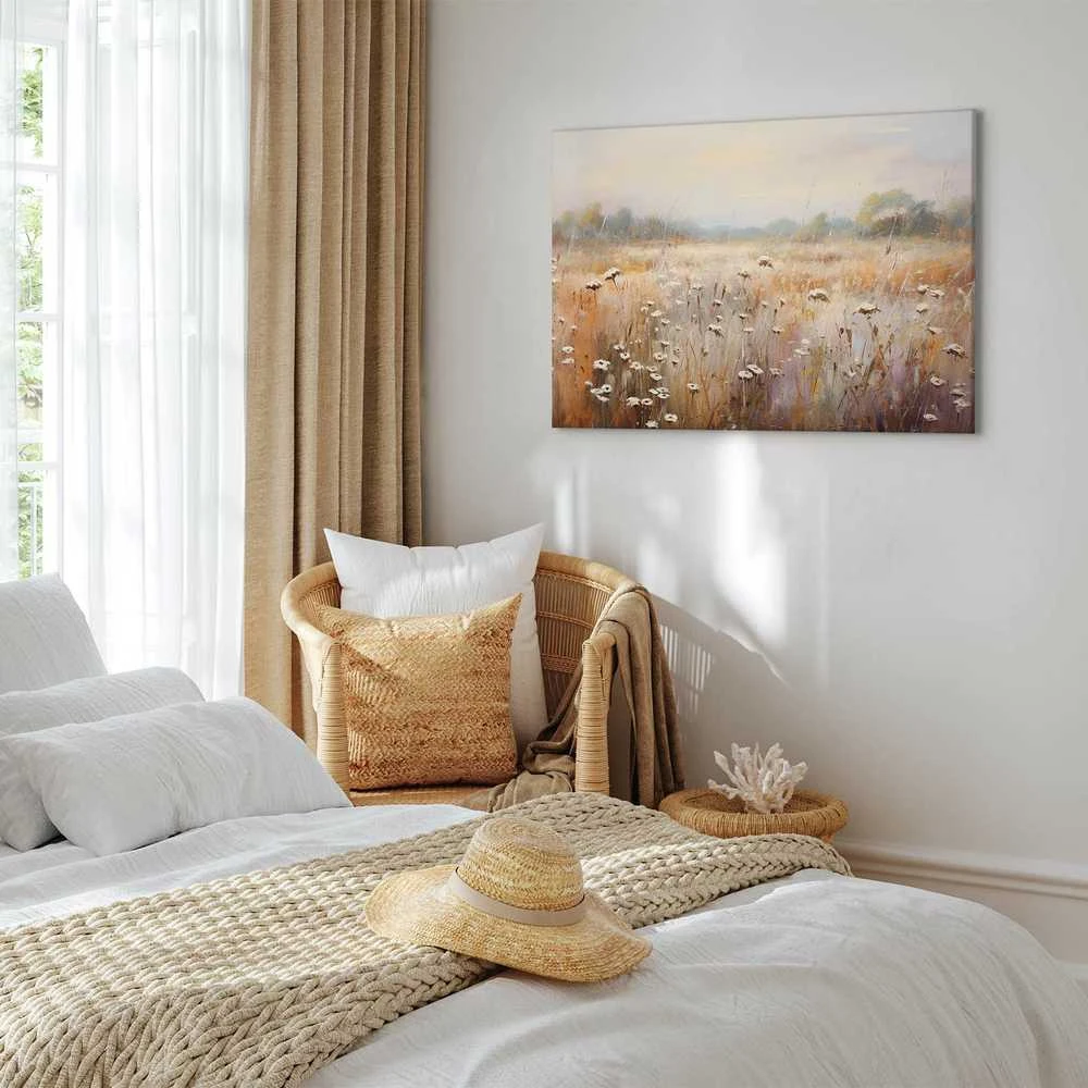 Artgeist Paveikslas - Impressionist meadow – field landscape in a pastel colour palette