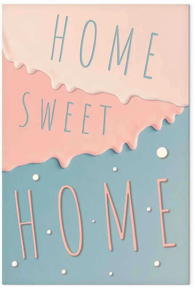 Artgeist Paveikslas - Inscriptions: Home Sweet Home (1 Part) Vertical