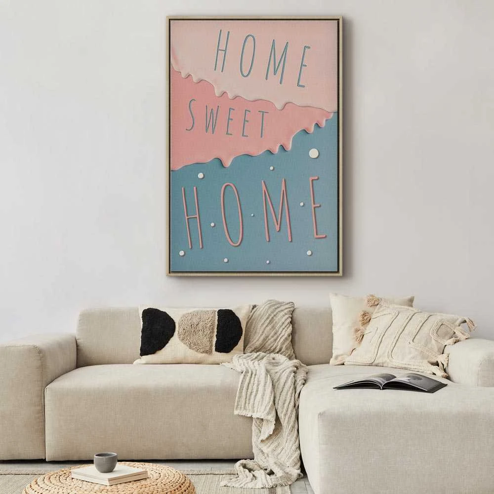 Artgeist Paveikslas - Inscriptions: Home Sweet Home (1 Part) Vertical