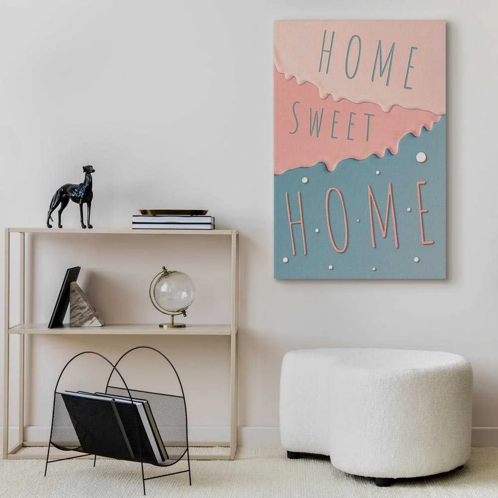 Artgeist Paveikslas - Inscriptions: Home Sweet Home (1 Part) Vertical