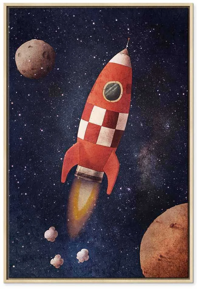 Artgeist Paveikslas - Into the Unknown by Rocket (1 Part) Vertical