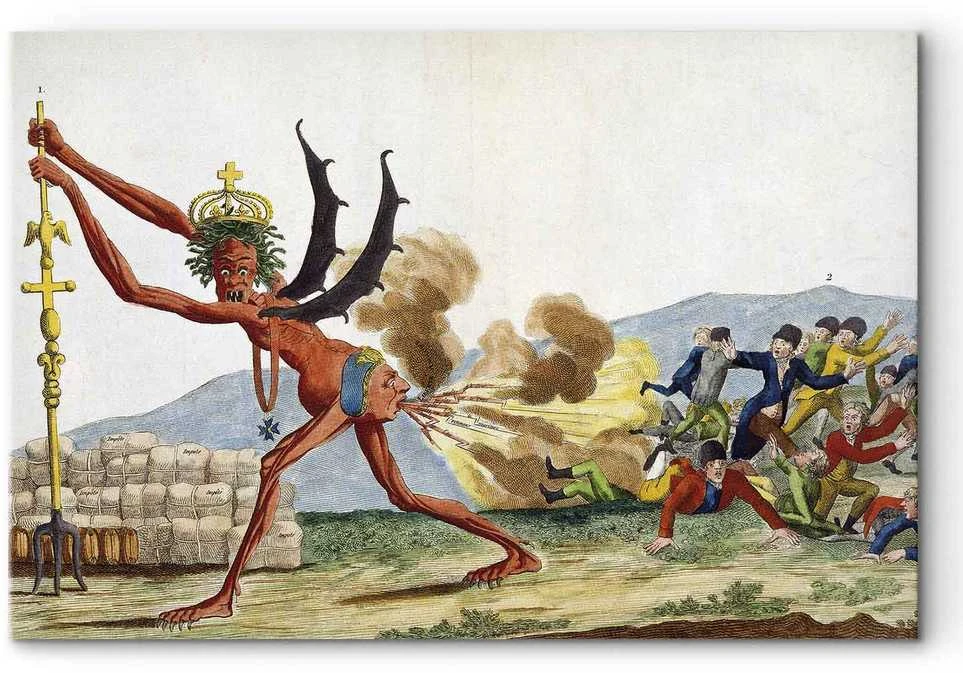Artgeist Paveikslas - Jacques-Louis David – Caricature of the English Government