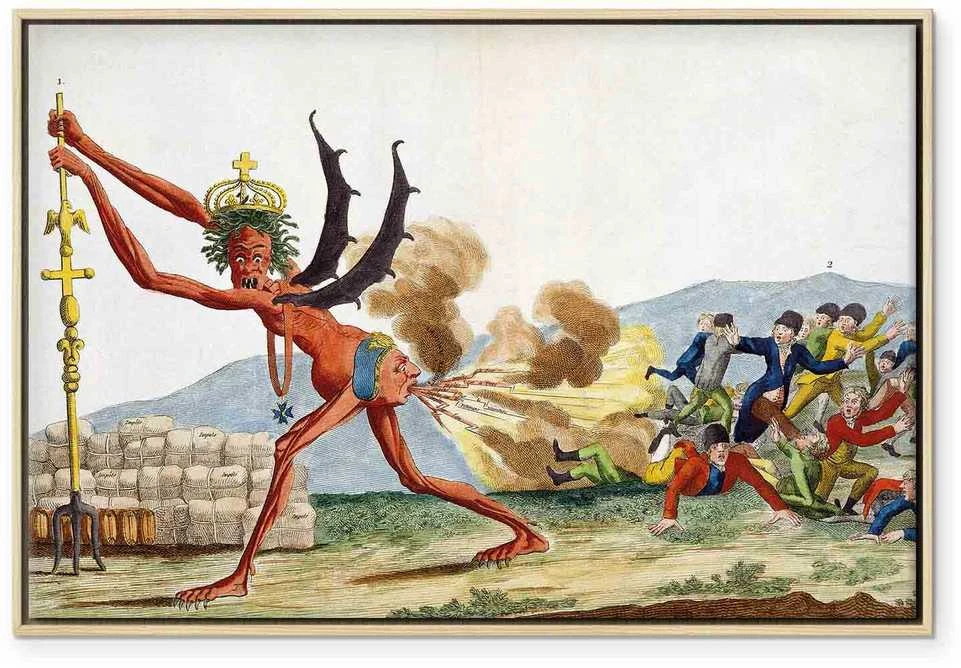 Artgeist Paveikslas - Jacques-Louis David – Caricature of the English Government