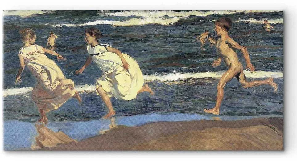 Artgeist Paveikslas - Joaquín Sorolla y Bastida – Running along the Beach