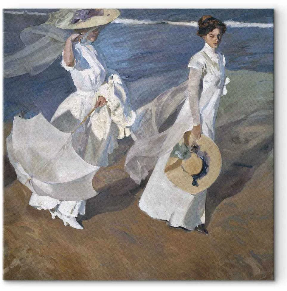 Artgeist Paveikslas - Joaquín Sorolla y Bastida – Strolling along the Seashore