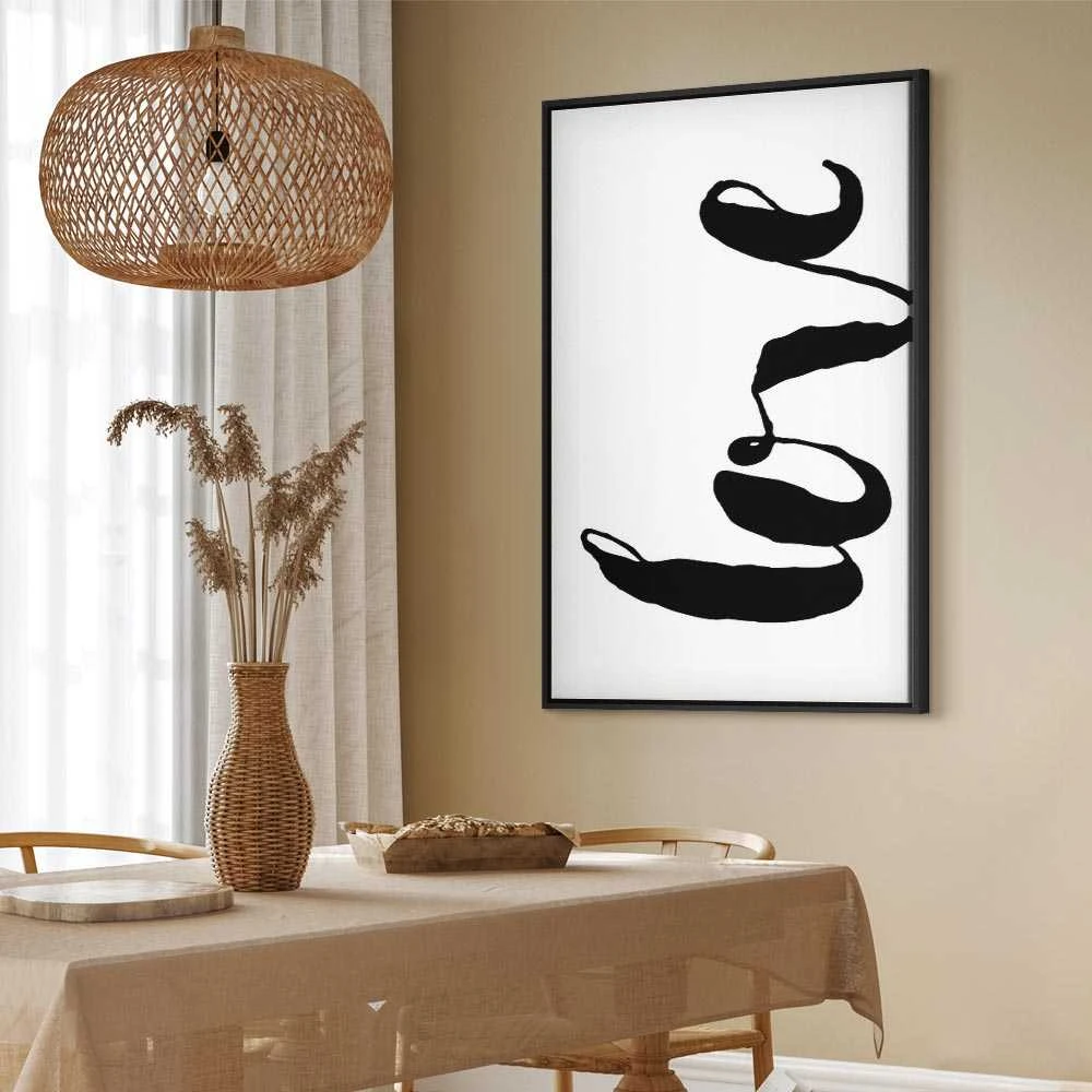 Artgeist Paveikslas - Juodas Love (1 Part) Vertical