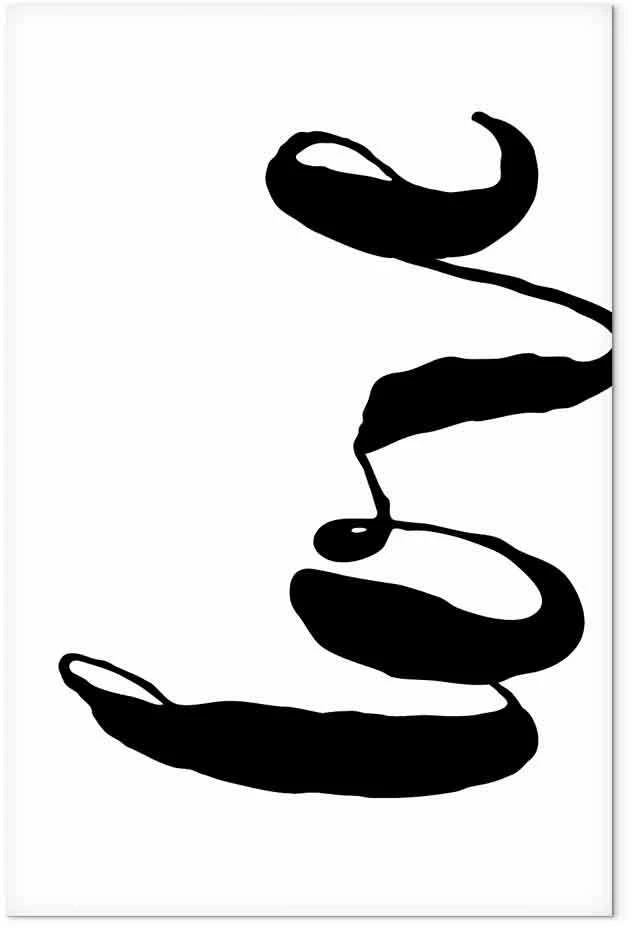 Artgeist Paveikslas - Juodas Love (1 Part) Vertical