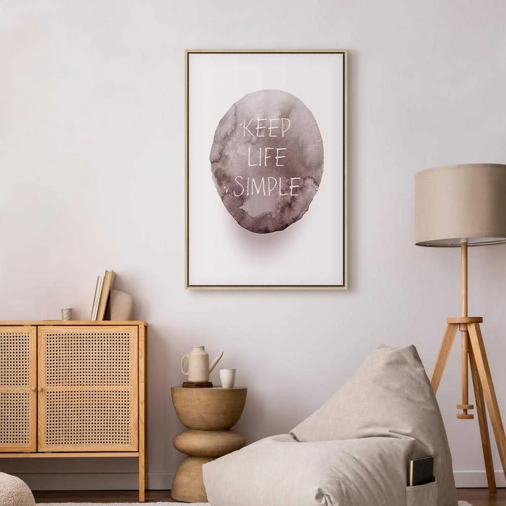 Artgeist Paveikslas - Keep Life Simple (1 Part) Vertical