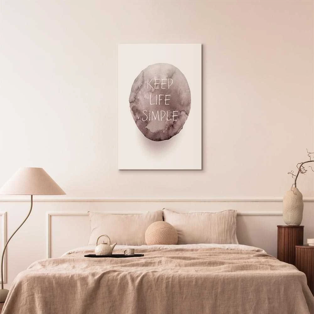 Artgeist Paveikslas - Keep Life Simple (1 Part) Vertical
