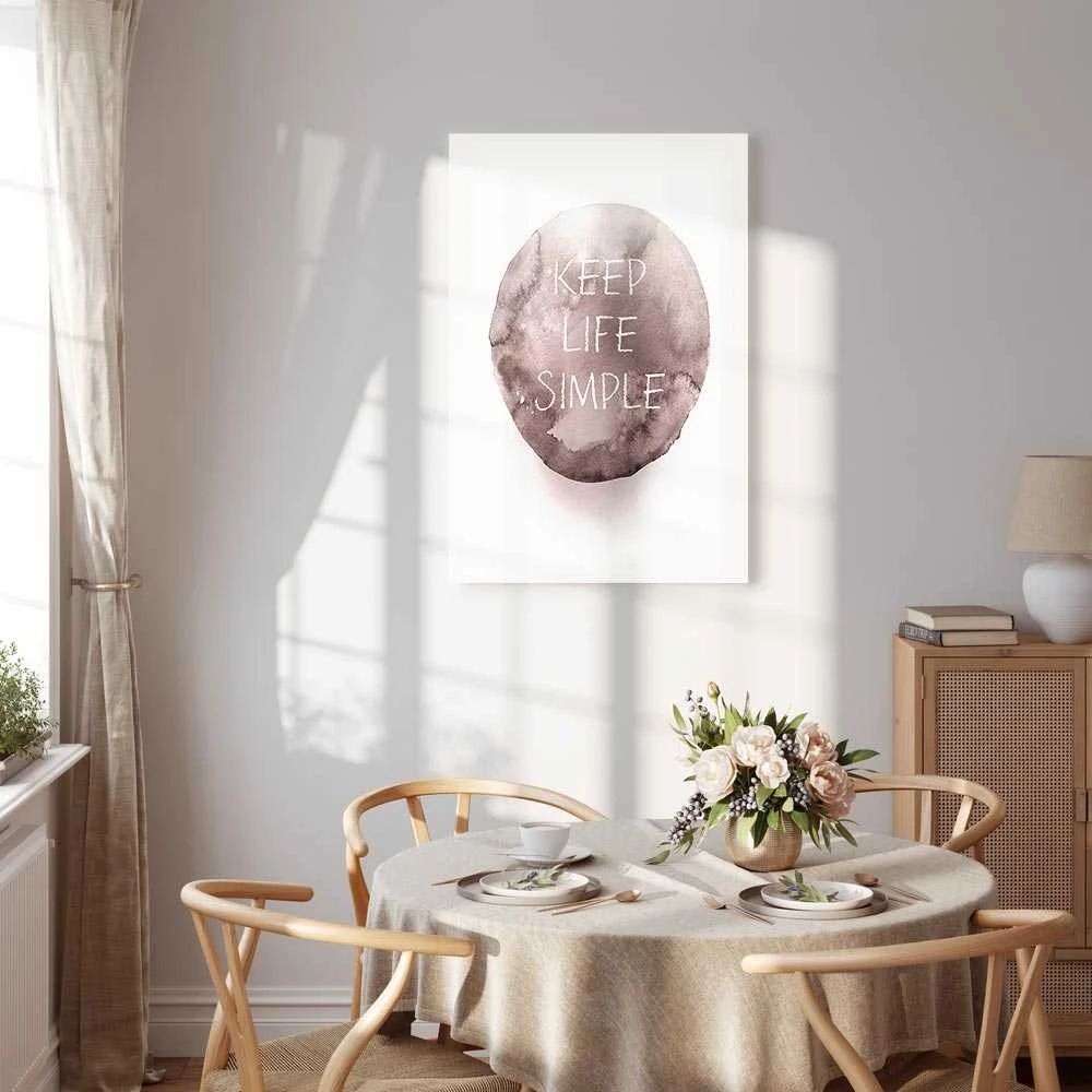 Artgeist Paveikslas - Keep Life Simple (1 Part) Vertical