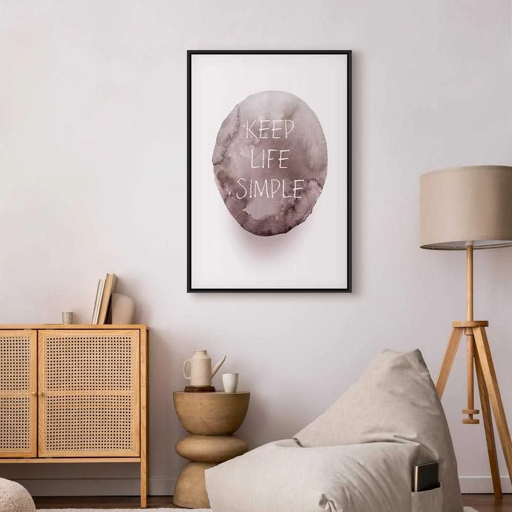 Artgeist Paveikslas - Keep Life Simple (1 Part) Vertical