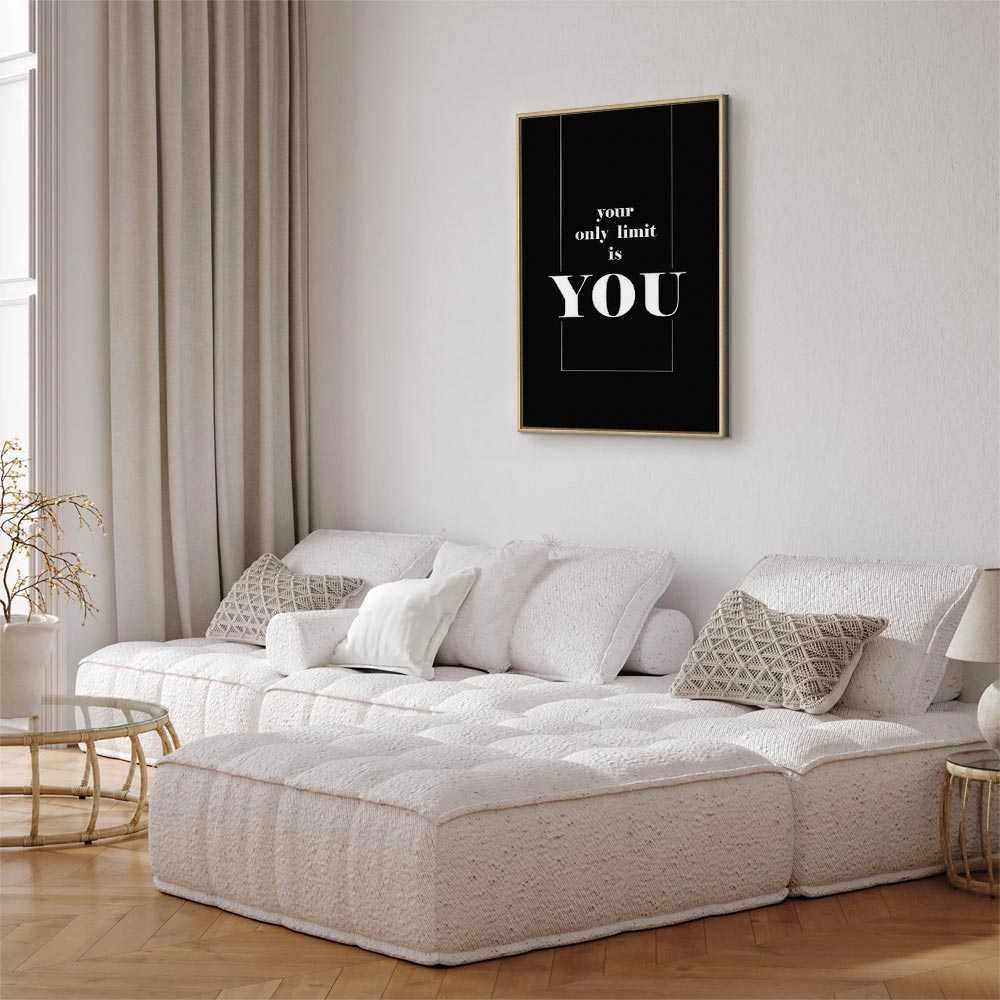 Artgeist Paveikslas - Key to Success (1-part) - Juodas and Baltas English Inscriptions