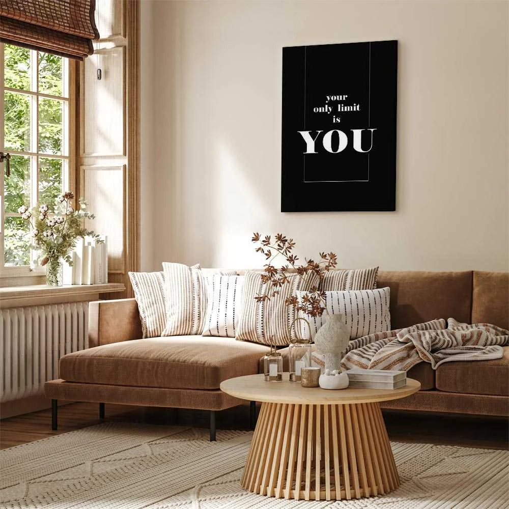 Artgeist Paveikslas - Key to Success (1-part) - Juodas and Baltas English Inscriptions