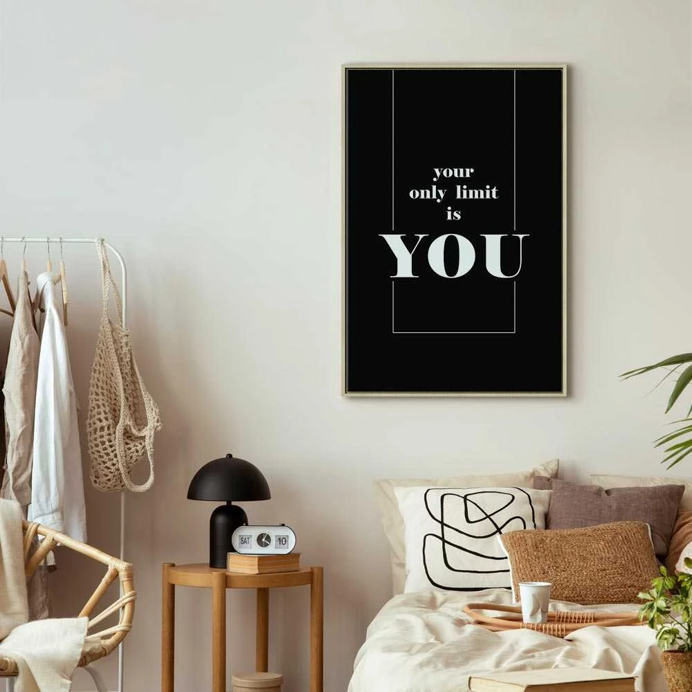 Artgeist Paveikslas - Key to Success (1-part) - Juodas and Baltas English Inscriptions