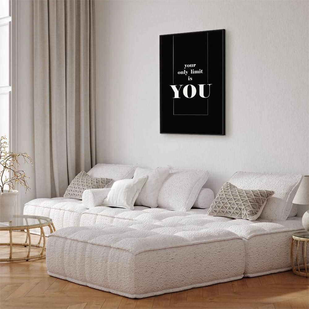 Artgeist Paveikslas - Key to Success (1-part) - Juodas and Baltas English Inscriptions
