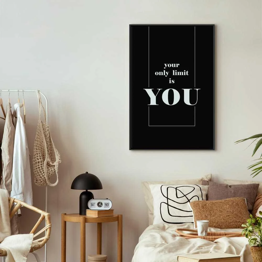 Artgeist Paveikslas - Key to Success (1-part) - Juodas and Baltas English Inscriptions