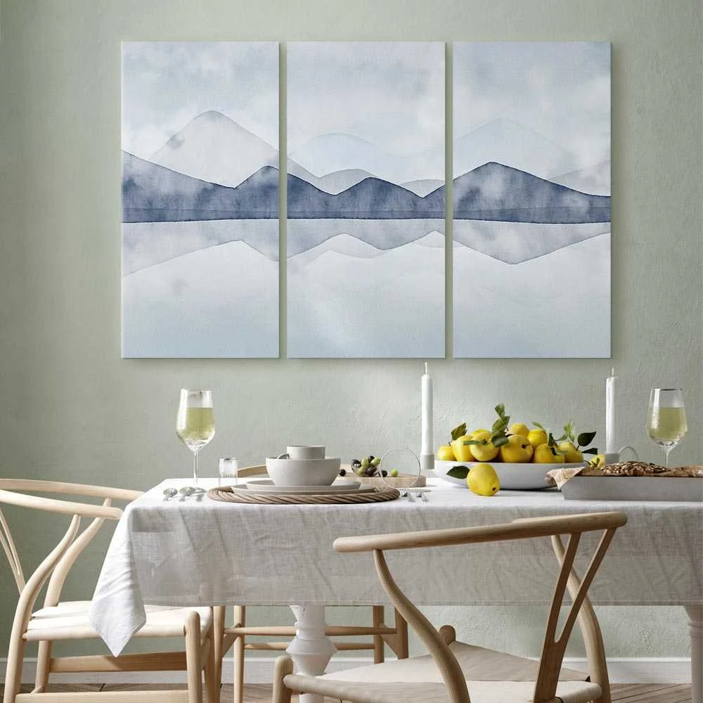 Artgeist Paveikslas - Lake in the Mountains (3 Parts)