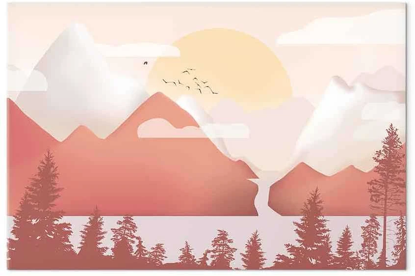 Artgeist Paveikslas - Landscape at Sunset (1 Part) Wide